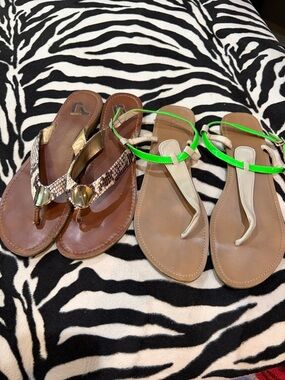 Two Pair Bundle Report for Nordstrom and Forever 21 Sandals Size 10